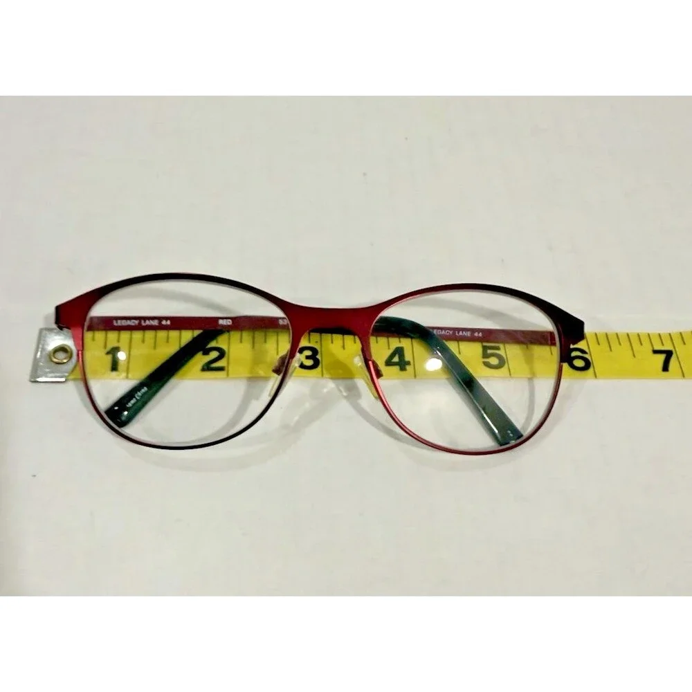 RX-ABLE Legacy Lane Women's Red Vivid Eyeglasses 53-18 135‎